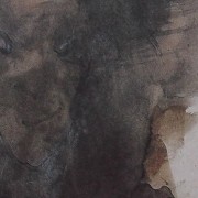 Ce détail d'un dessin de Victor Hugo représente l'ombre (le diable) qui s'approche de la lumière avec un regard torve, donnant ainsi lieu à une première réflexion.
