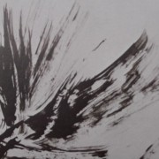 Ce détail d'un dessin de Victor Hugo représente un battement d'ailes dans l'air. Un ange ou un oiseau ?
