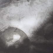 Ce détail d'un dessin de Victor Hugo représente la Terre roulant dans l'univers, caressée par la lumière.
