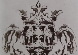 Ce détail d'un dessin de Victor Hugo représente un vase aux anses étranges et dont le couvercle ressemble à un cimier. (Peut-il être un pot cassé ?)