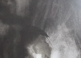 Ce détail d'un dessin de Victor Hugo représente un globe entre l'ombre et la lumière. Au-dessus, dans l'ombre à gauche, on distingue une face inquiétante.