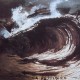 Ce détail d'un dessin de Victor Hugo représente une vague de l'océan, onde d'énergie bousculant tout sur son passage. On peut lire en bas « Hugo MA DESTINÉE ».