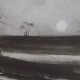 Ce détail d'un dessin de Victor Hugo représente l'horizon qu'aperçoit "un voyageur qui part de grand matin".