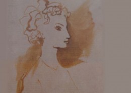 Ce détail d'un dessin de Victor Hugo représente une jeune femme... qui "prend doucement notre âme".