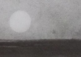Ce détail d'un dessin de Victor Hugo représente la Luna, "le fanal solitaire" qui éclaire l'horizon.