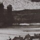 Ce détail d'un dessin de Victor Hugo représente une colline, au-dessus d'un cours d'eau, sur laquelle se profile la silhouette d'un moulin et une autre bâtisse. On aperçoit, en bas de l'image, les toits de Chelles.